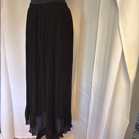 Braemar by Jeremy Scott Black Pleated Maxi Skirt. Excellent condition. - Picture 4 of 8